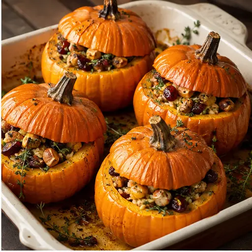 Baked Mini Pumpkins