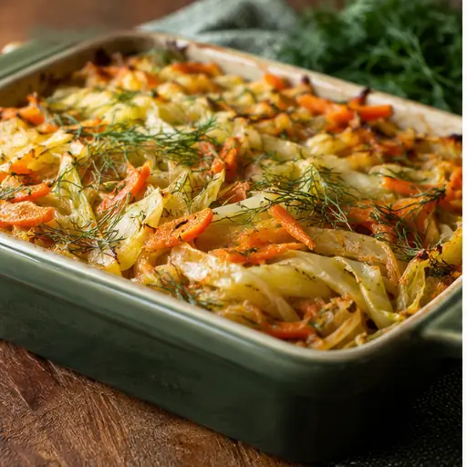 Cabbage-Carrot Casserole