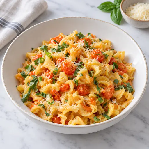 Campanelle with Cherry Tomatoes