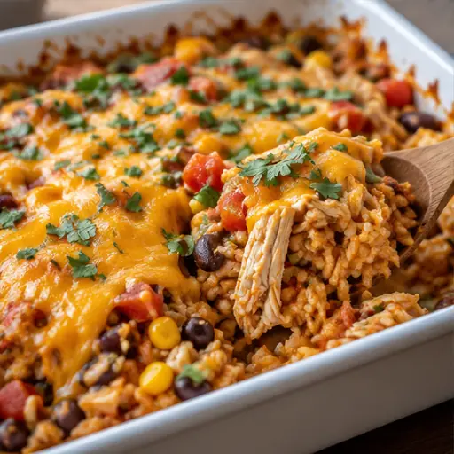 Salsa Chicken Rice Casserole