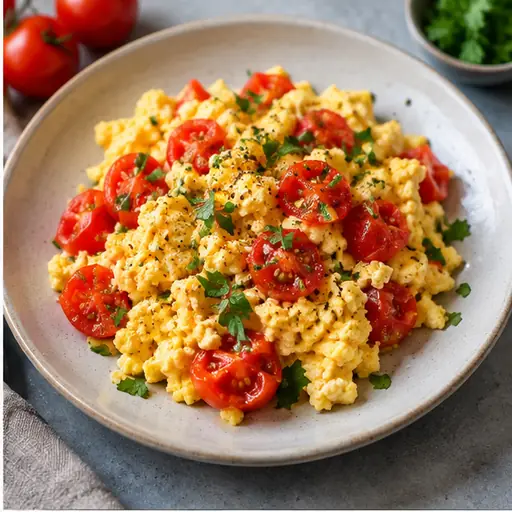 Scrambled Eggs and Tomatoes