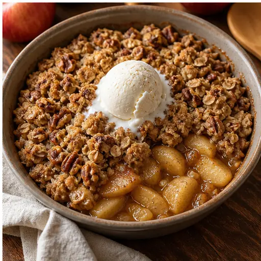 Simple Flourless Apple Crisp