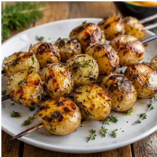 Skewered Grilled Potatoes