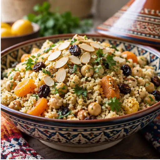 Sweet and Nutty Moroccan Couscous