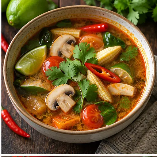 Vegetable Tom Yum Soup
